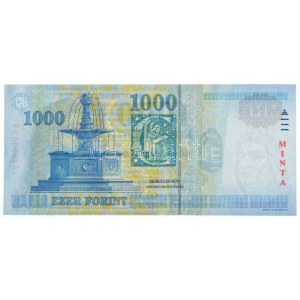 2003. 1000Ft MINTA felülnyomással, DA 0000127 sorszámmal T:I / Hungary 2003. 1000 Forint with MINTA (SPECIMEN)...