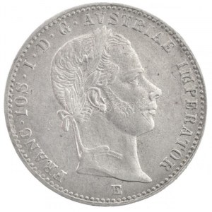 1858E 1/4Fl Ag Ferenc József Gyulafehérvár (5,38g) T:1-,2 / Hungary 1858E 1/4 Florin Ag Franz Joseph Alba Iulia (5...