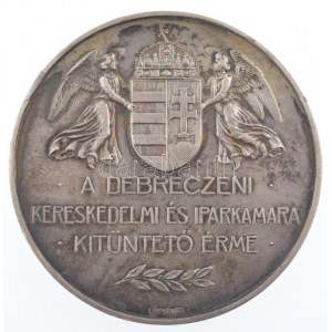 Löfkovits Arthur (1863-1935) 1914. A Debreczeni Kereskedelmi és Iparkamara kitüntető érme ...