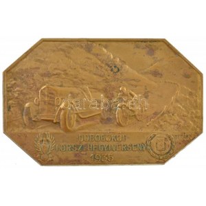 1935. K.A.C. (Kispesti Athletikai Club) Dobogókői I. Országos Hegyiverseny 1935 aranyozott bronz díjplakett BERÁN N ...