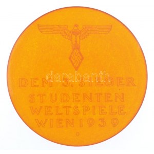 Német Harmadik Birodalom 1939. Dem 3. Sieger Studenten Weltspiel Wien 1939...