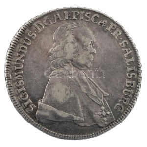Osztrák Államok / Salzburg 1757. 1/2 Tallér Ag Sigismund von Schrattenbach (13,96g) T:2,2- / Austrian States ...