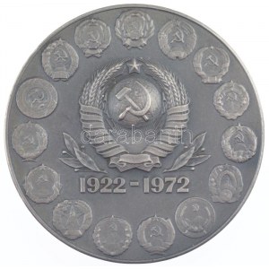 Szovjetunió 1972. 50 éves a Szovjet Szocialista Köztársaságok Uniója / 1922 - 1972 részben zománcozott...
