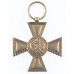 Német Birodalom 1914-1918. Katonai Érdemkereszt aranyozott Ag kitüntetés, viseleti példány, peremen W (Wagner)...