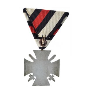 Német 3. Birodalom 1934. Frontharcos Becsületkereszt 1914-1918 hadifém kitüntetés háromszög mellszalagon T:2 ...