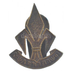 ~1930. Bronz zsidó cserkész jelvény gomblyukjelvény (23mm) T:2 / ~1930. Bronze jewish scout button badge (23mm) C...
