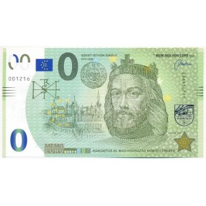 2020. 0E szuvenír bankjegy Szent István - Augusztus 20. T:I Hungary 2020. 0 Euro souvenir banknote Saint Stephen ...
