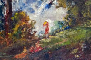 Herman Lipót (1884-1972): Fürdőzők, 1928. Olaj, vászon. Jelezve jobbra lent...