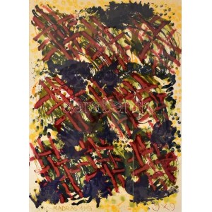 Swierkiewicz Róbert (1942-2019): A teremtés örömei III., 1993. Litográfia, papír. Jelzett. Művészpéldány E.A. I...