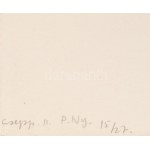 Fajó János (1937-2018): Csepp II., 1975. Szitanyomat, papír, jelzett, számozott (15/27). Próbanyomat P. Ny. jelzéssel...