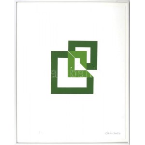 Gáyor Tibor(1929-): Kötések (Geometrikus struktúra), 2006/2016. Kollázs, papír, jelezve jobbra lent. K 1/1 számozással...