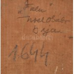 Noel Ödön Gábor (1920-2003): Falu. Olaj, farost. Jelezve balra lent (keret által kissé takarva)...