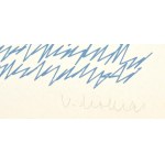 Vera Molnár (1924-): Anyám levelei I-VI. Szitanyomat, papír. Jelezve balra lent laponként: 37/40...