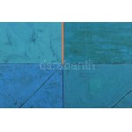 Győrffy Sándor (1951-): Diagonális 2, 2005. Akril, vászon, jelzett a hátoldalán. Reprodukálva: Győrffy Sándor...
