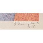 Aknay János (1949-): Szentendre. Computer print, merített papír, jelzett, művészpéldány EA I/IV számozással. 34x28...