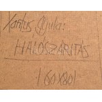 Xantus Gyula (1919-1993): Hálószárítás. Olaj, farost. Jelezve jobbra lent...