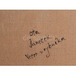 Ota Janecek (1919-1996): Este. Olaj, vászon. Jelezve középen lent. Hátoldalán autográf felirattal. 47,5x66 cm...