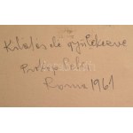 Prokop Péter (1919-2003): Kilátás, Róma, 1961. Olaj, vászon, jelezve jobbra lent, hátoldalán autográf felirattal...