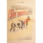 19 db Bikaviadalokat ábrázoló nagy méretű litográfia. - Spanyolország, 1890-es évek...