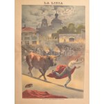 19 db Bikaviadalokat ábrázoló nagy méretű litográfia. - Spanyolország, 1890-es évek...