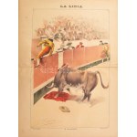 19 db Bikaviadalokat ábrázoló nagy méretű litográfia. - Spanyolország, 1890-es évek...