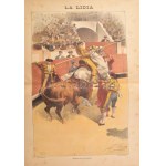 19 db Bikaviadalokat ábrázoló nagy méretű litográfia. - Spanyolország, 1890-es évek...