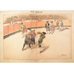 19 db Bikaviadalokat ábrázoló nagy méretű litográfia. - Spanyolország, 1890-es évek...