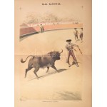 19 db Bikaviadalokat ábrázoló nagy méretű litográfia. - Spanyolország, 1890-es évek...