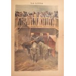 19 db Bikaviadalokat ábrázoló nagy méretű litográfia. - Spanyolország, 1890-es évek...