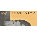 Szász Endre (1926-2003): Olympia 1980 (limitált példány (30/14)) Magyar Cselgáncs Szönetség. Porcelán kép, aranyozott...