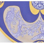 Hollóházi porcelán Szász Endre által tervezett dísz tál. Matricás, jelzett, sorszámozott. 7/20 Minimális kopással d...