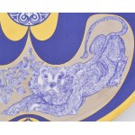 Hollóházi porcelán Szász Endre által tervezett dísz tál. Matricás, jelzett, sorszámozott. 7/20 Minimális kopással d...