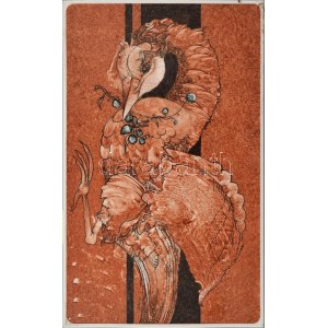 AATOTH Franyó Tóth István Ferenc (1954- ) Falikép - Fácán. Színesen festett porcelán. Jelezve: Franyó szignóval. Herend...
