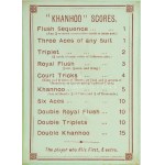 1898 Khanhoo Chinese card game. Kínai kártya paklik, játékleírással, eredeti dobozában, megkímélt állapotban ...