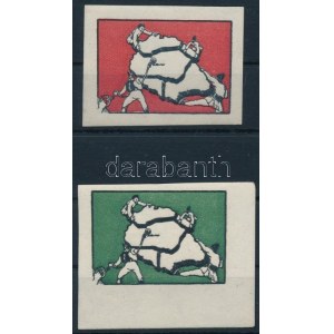 2 klf irredenta levélzáró, 1920 körül / label