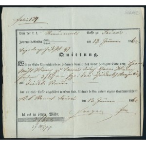 1862 Nyugta, Sárvár / Receipt