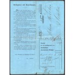 1848 DDSG Hajós fuvarlevél Bécsből / DDSG ship bill of freight