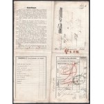 1853 Ferdinánd Északi Vasút fuvarlevél / North railways bill of freight