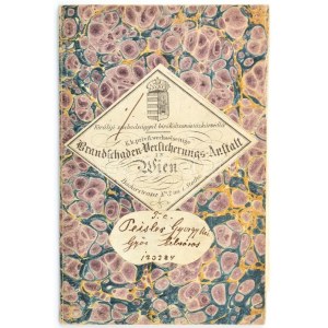 1866-1867-1871 Király szabadsággal bíró költsönös tüzkérvédlés. K. k. privil. wechselseitige Brandschaden-Versicherungs...