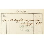 1866-1867-1871 Király szabadsággal bíró költsönös tüzkérvédlés. K. k. privil. wechselseitige Brandschaden-Versicherungs...