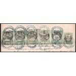1876 Szerződés magas díjlerovással: 3 x 20Ft, 7Ft, 1Ft, 75kr (245.500)