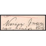 1905 br. Korányi Frigyes (1827-1913) által kiállított orvosdoktori munkáltató bizonyítvány...