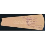 1914 Orosz gyógyszertári recept a cári időkből 22 cm ...