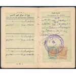1937 Iráni fényképes tartózkodási engedély (Permis de Séjour) magyar személy (Michel (Mihály) Szilványi részére)...