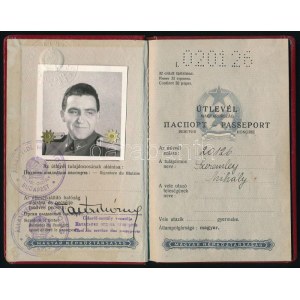 1953 Bp., Magyar Népköztársaság által tűzoltó számára kiállított...