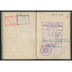 1957 Magyar Népköztársaság által kiállított dunai hajósútlevél Plank Antal hajóskapitány részére