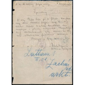 1939 Megszállt Kárpátalján kiállított igazolvány fénykép nélkül.