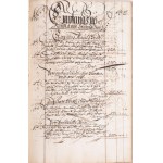 cca 1670 Groß Seelowitz - Židlochovice uradalom féléves számadása 50 beírt oldalon korabeli papírkötésben ...
