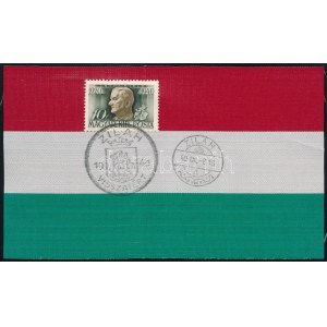 1940 Nemzeti színű szalag bélyeggel és Zilah visszatért pecséttel