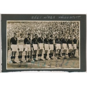1934 Magyarország-Anglia 2:1, 1934. május 10., az angol labdarúgó válogatottat először legyőző magyar csapat fotója...